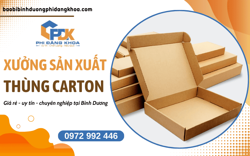xưởng thùng carton giá rẻ tại Bình Dương